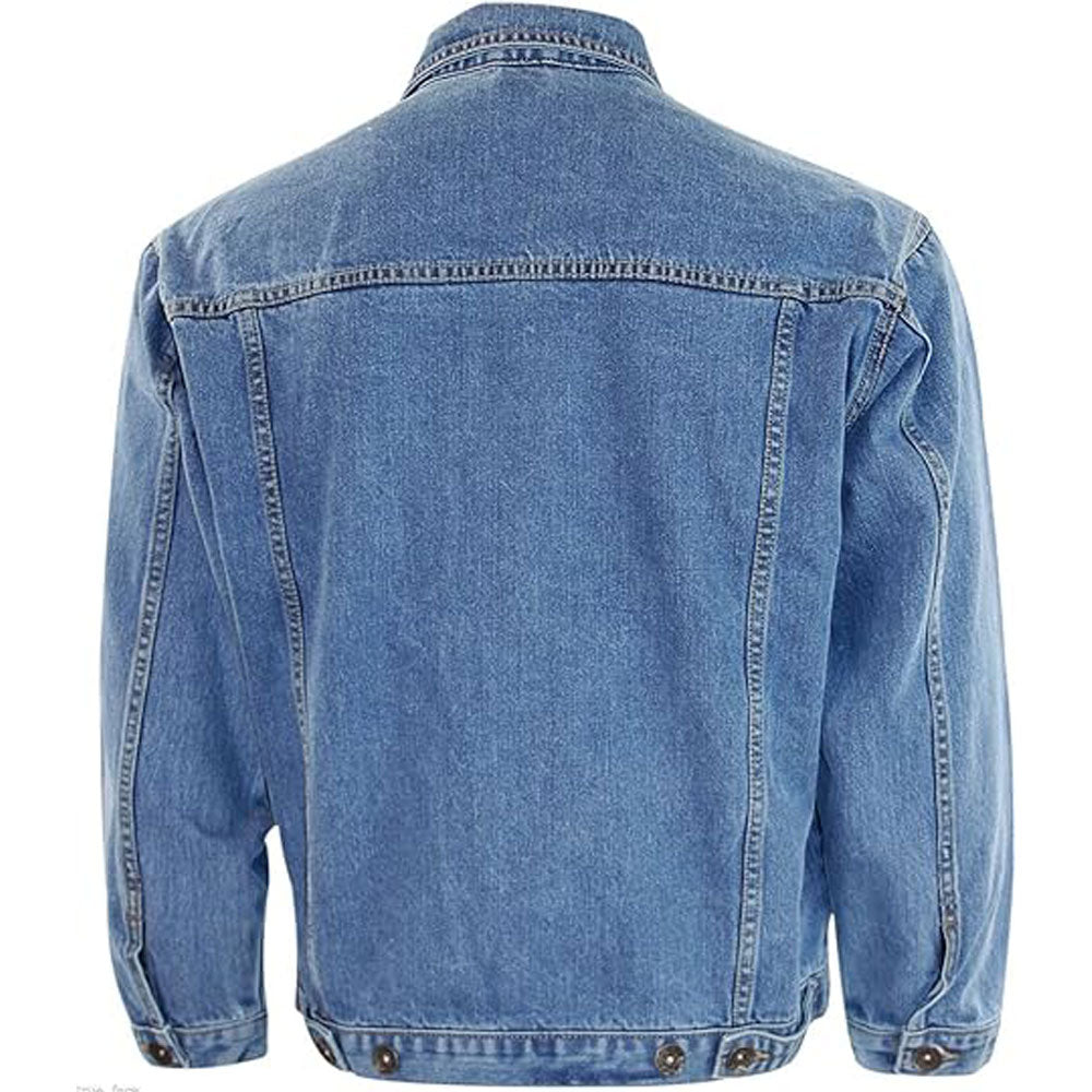 Stone Wash Long Sleeve Casual Wear B Grade Denim Jacket PSM-8867B