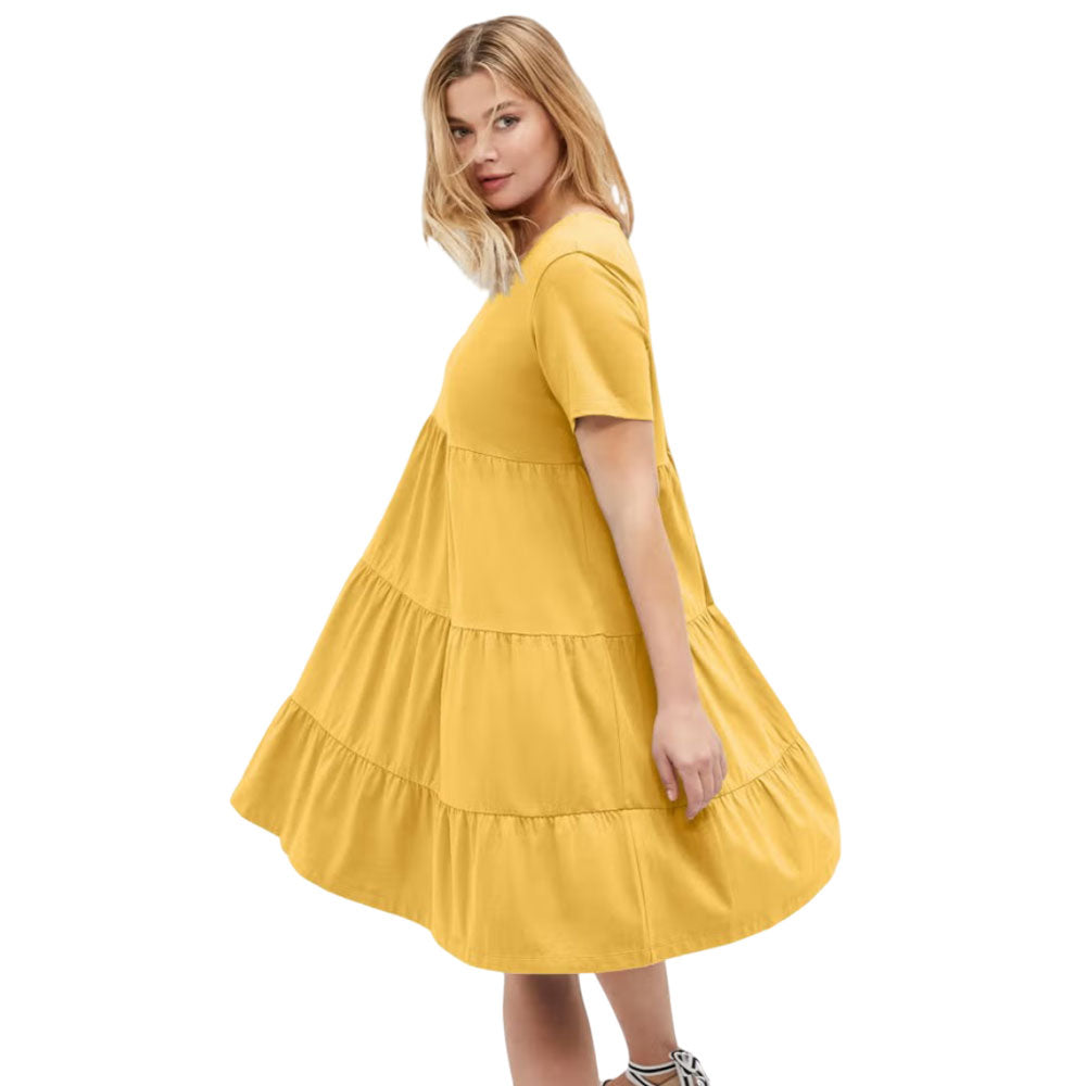 Sundance Tiered Knit Tee Dress PSW-10223