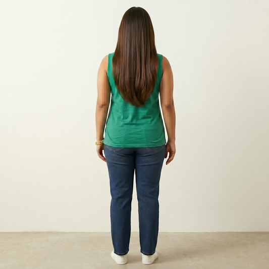Tidal Green Scoop Neck Tank PSW-5830