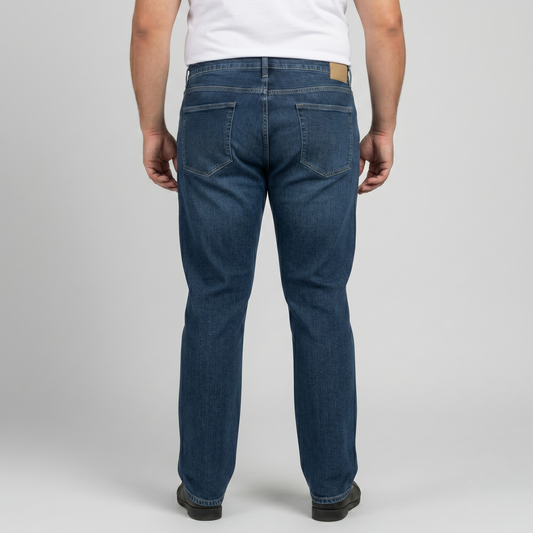 Vintage Wash Blue Denim Jeans PSM-11218