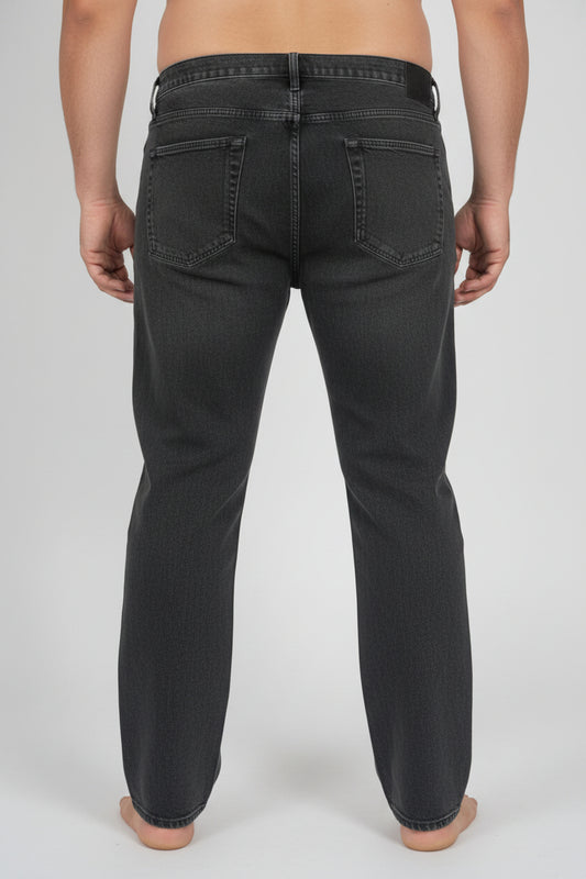 Classic Black Straight Fit Jeans PSM-11244