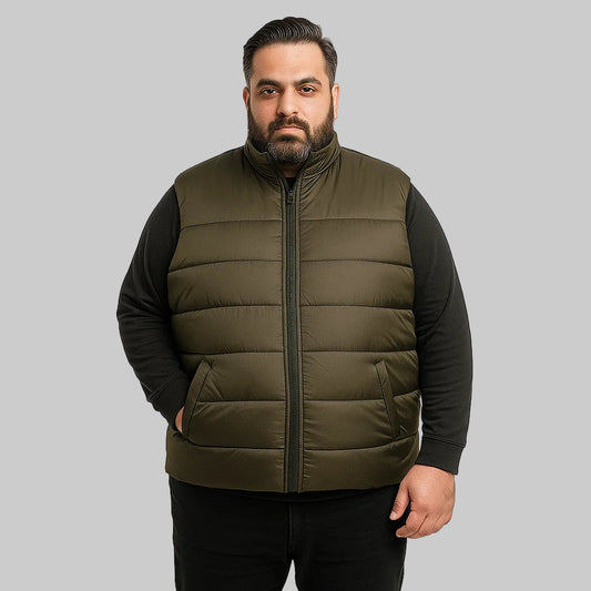 Forest Peak Plus-Size Sleeveless Puffer Jacket PSM-8640