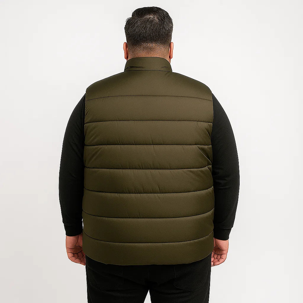 Forest Peak Plus-Size Sleeveless Puffer Jacket PSM-8640