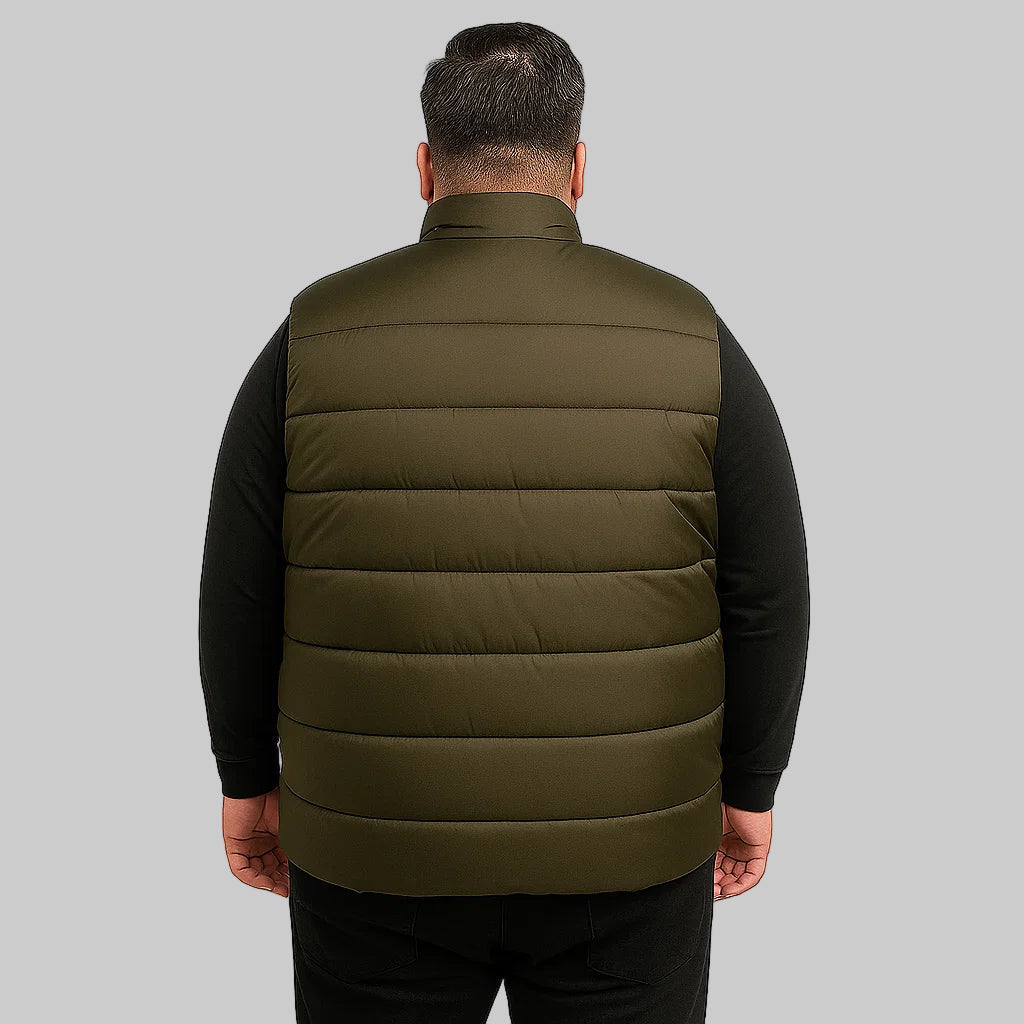 Forest Peak Plus-Size Sleeveless Puffer Jacket PSM-8640