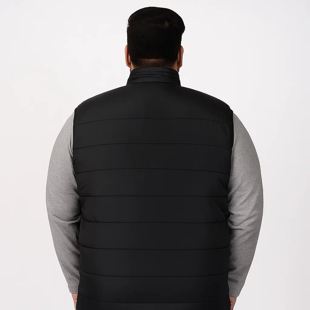 Shadow Peak Plus-Size Sleeveless Puffer Jacket PSM-8638