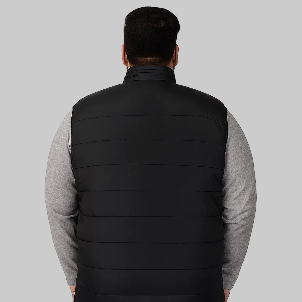 Shadow Peak Plus-Size Sleeveless Puffer Jacket PSM-8638