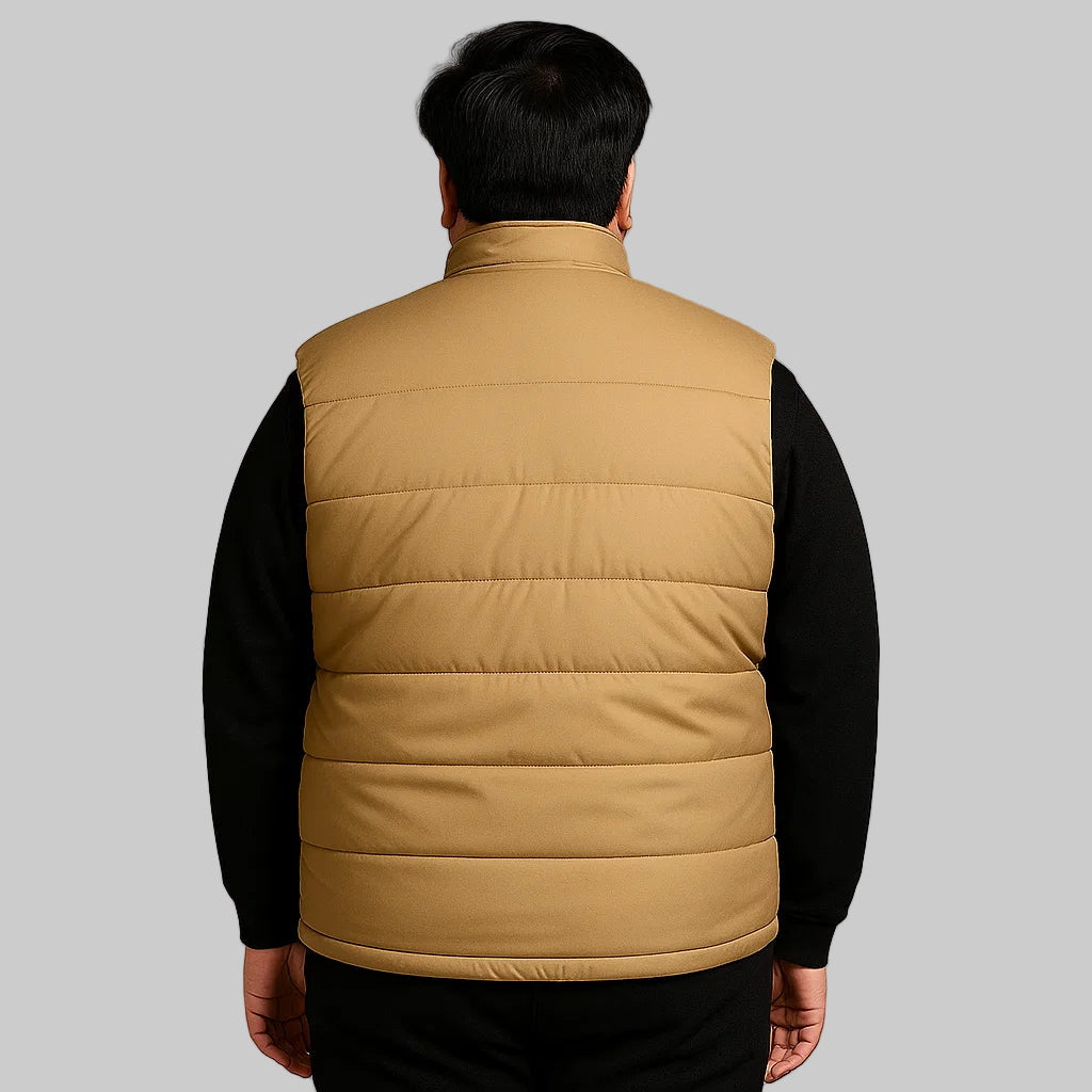 Desert Trail Plus-Size Sleeveless Puffer Jacket PSM-8643