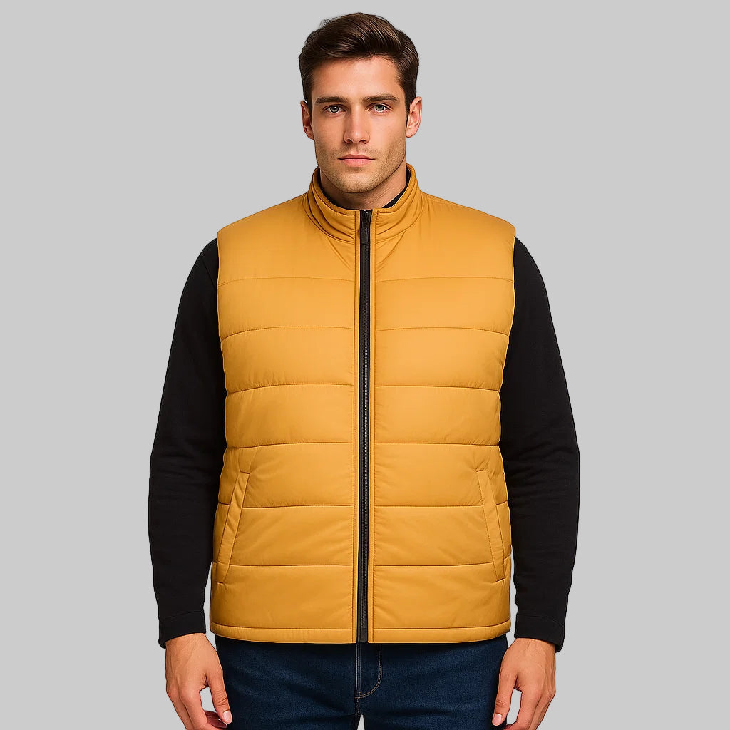 Sierra Peak Plus Size Sleeveless Puffer Jacket PSM-8637