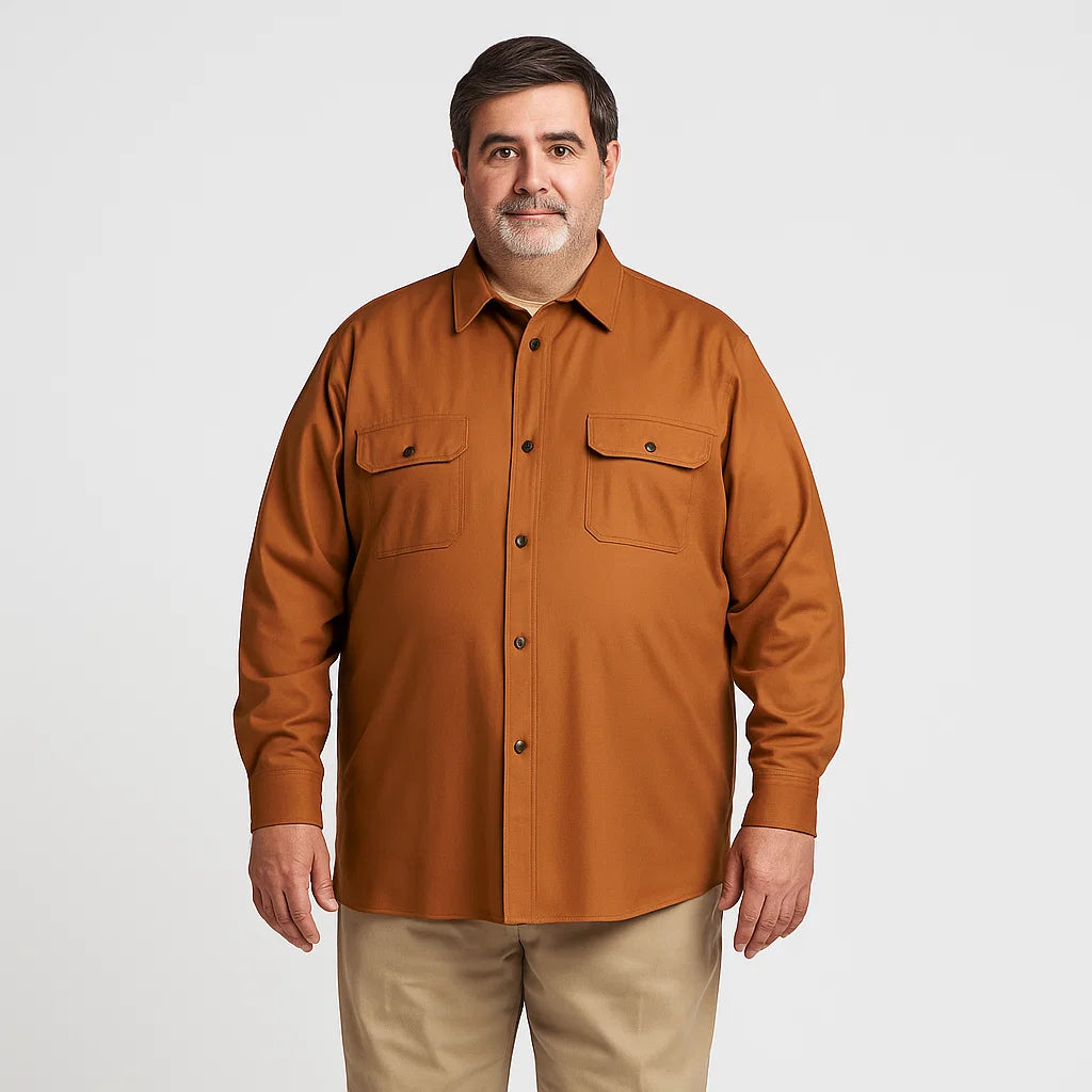 Cedar Flannel-Lined Twill Shirt Jacket PSM-6626