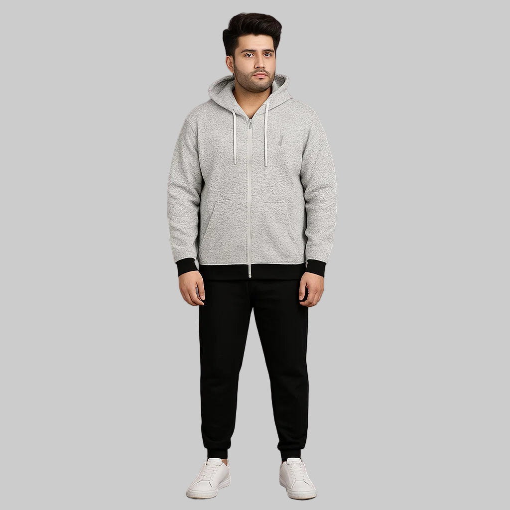 Comfy Luxe Plus-Size Cotton Fleece Tracksuit PSM-8703