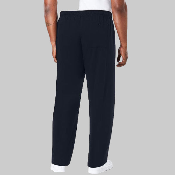 Plus-size lightweight cotton sweatpants with an adjustable drawstring waistband, open bottom, and relaxed fit for ultimate comfort.