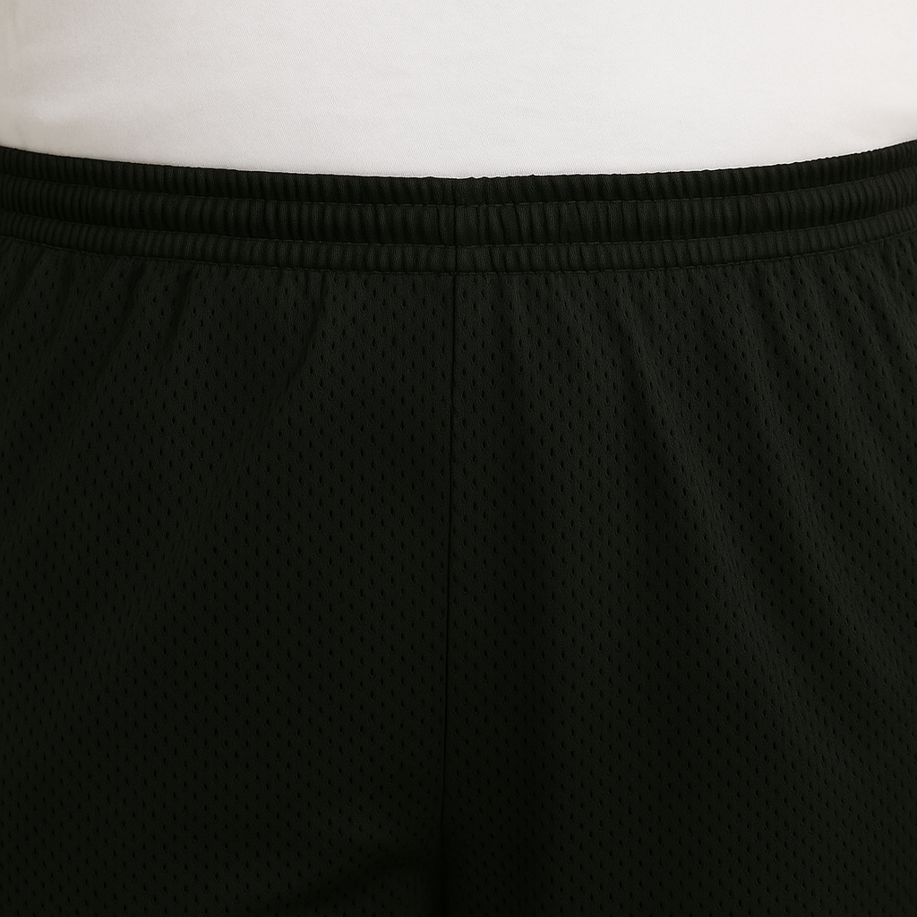 Black Mesh Polyester Plus Size Trouser PSM-9081