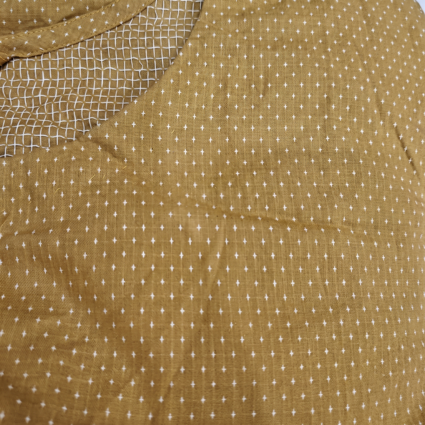 Mustard Jacquard Cotton Co-ord Set PSW-11219
