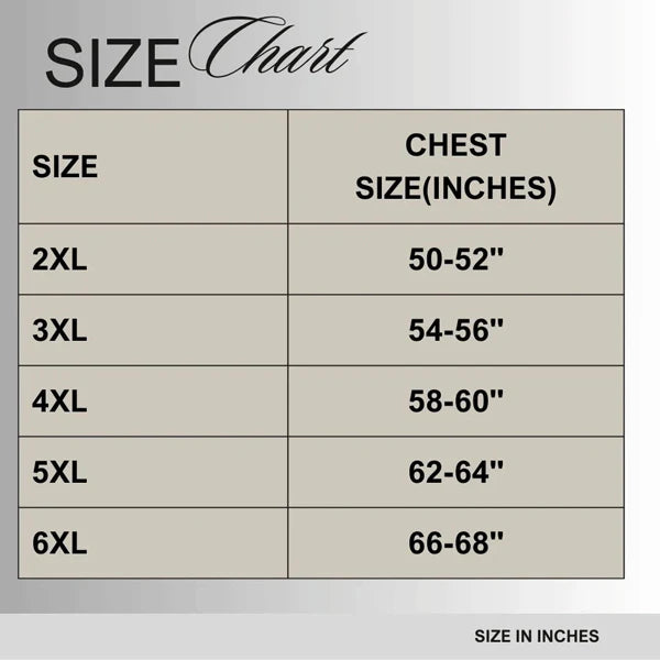 Size chart for Charcoal Plus Size Fleece Hoodie PSM-10247