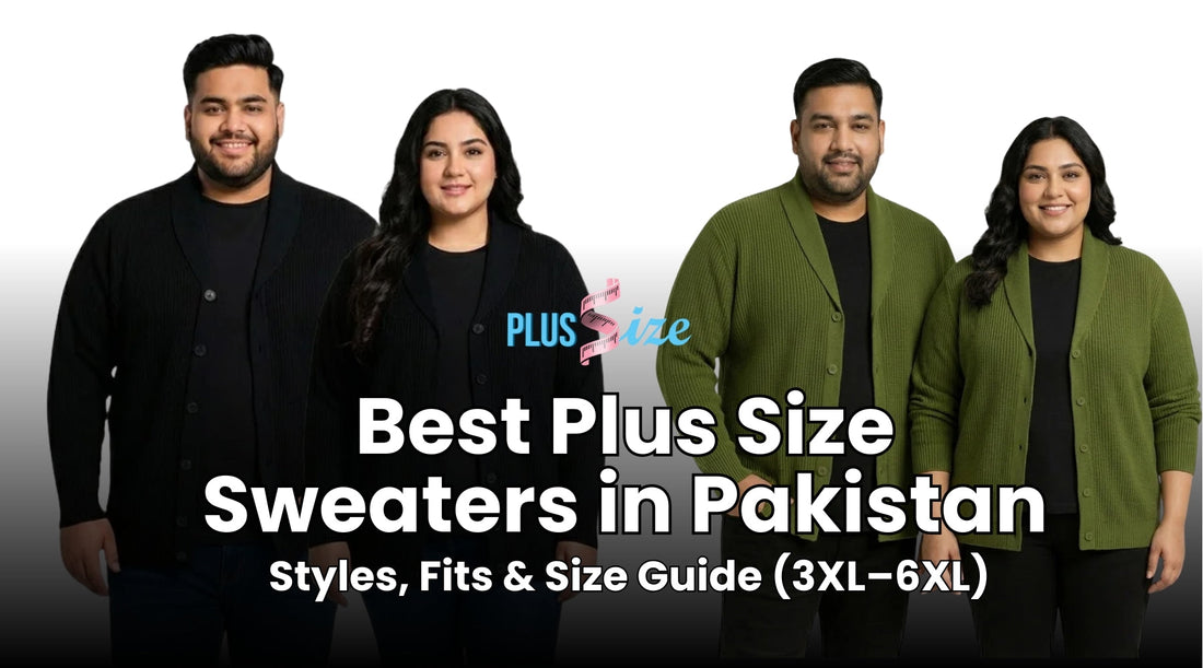 Best Plus Size Sweaters in Pakistan: Styles, Fits & Size Guide (3XL–6XL)