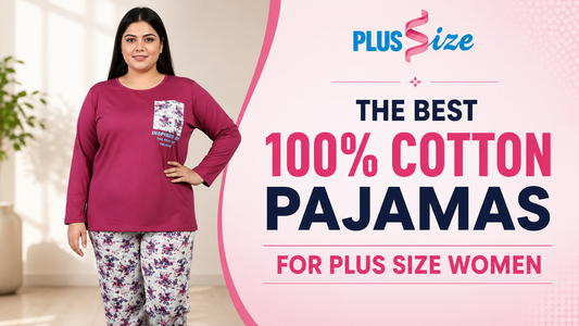 Comfortable cotton pajamas for  Plus Size 2XL to 6XL at Plussize.pk