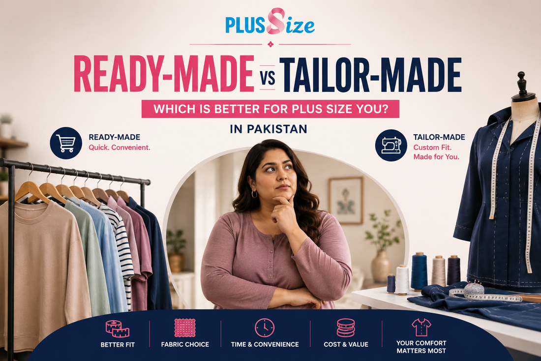 Ready-Made vs Tailor-Made Plus Size Clothes in Pakistan - PlusSize.pk