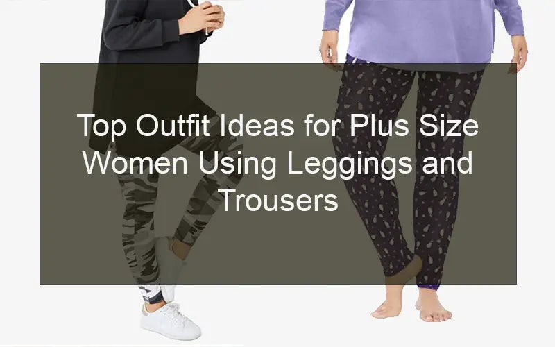 Top Outfit Ideas for Plus Size Women Using Leggings and Trousers