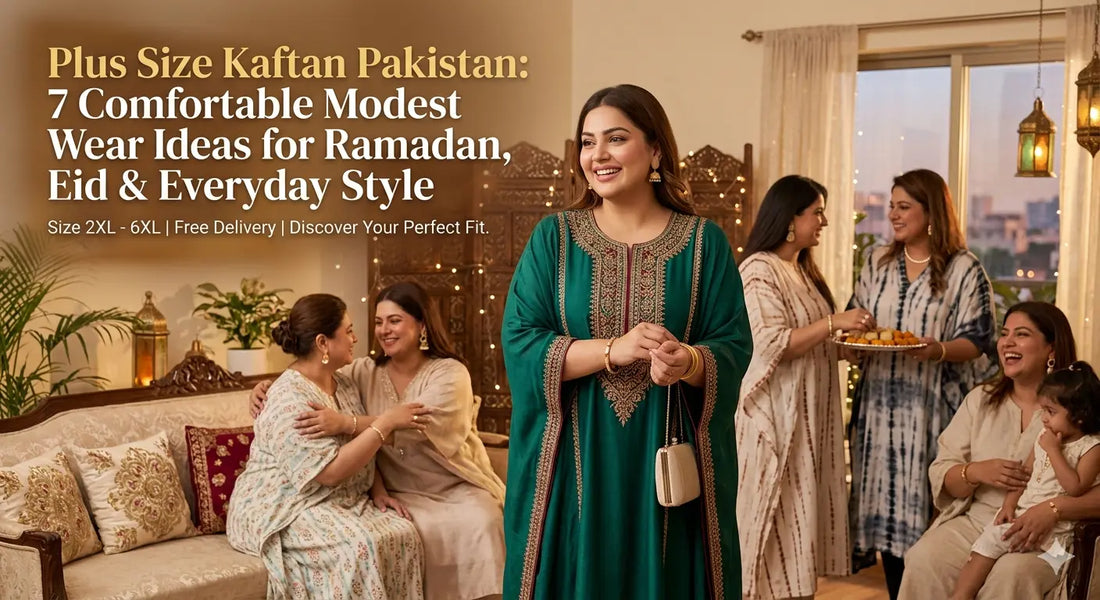Plus Size Kaftan Pakistan: 7 Comfortable Modest Wear Ideas for Ramadan, Eid & Everyday Style
