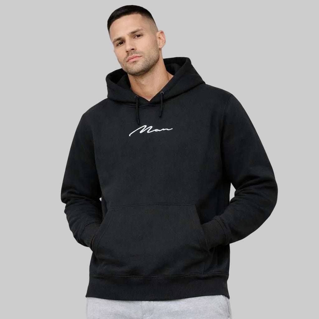 Black Signature Pullover Hoodie PSM-10471