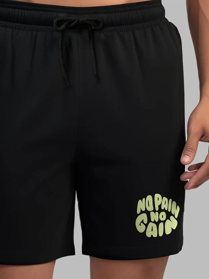 No Pain No Gain Plus-Size Shorts Set PSM-9902