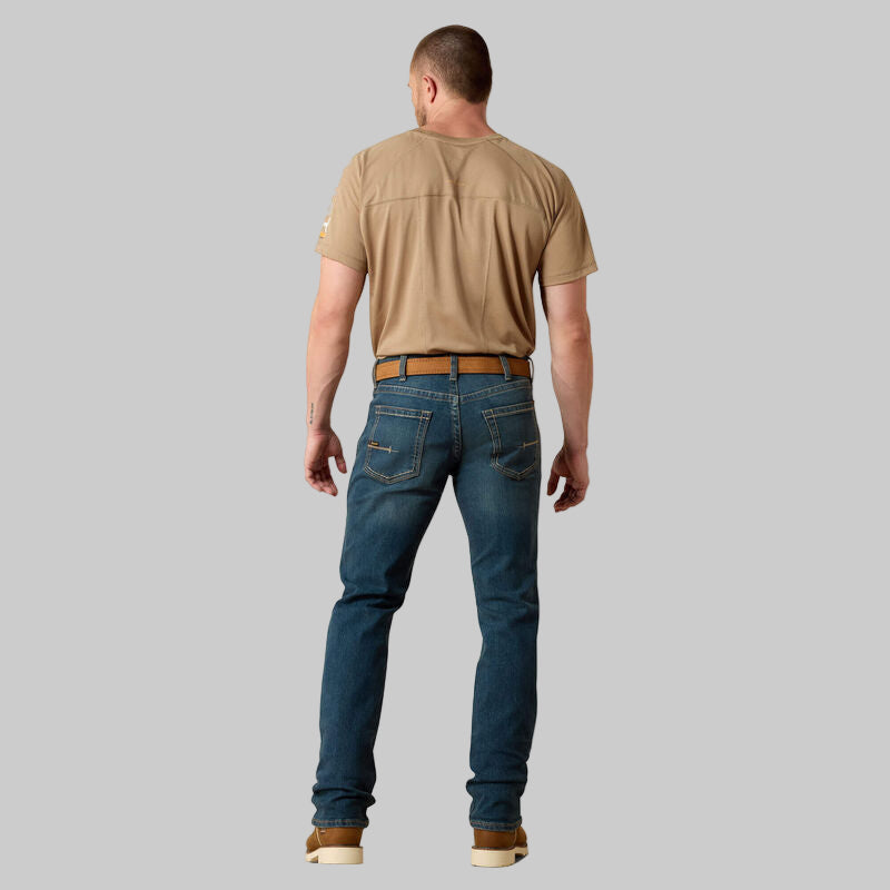 Ironside DuraStretch Stackable Straight Leg Jeans — tough work denim, straight fit, stacks over boots, utility knife pocket