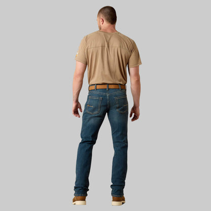 Ironside DuraStretch Stackable Straight Leg Jeans — tough work denim, straight fit, stacks over boots, utility knife pocket