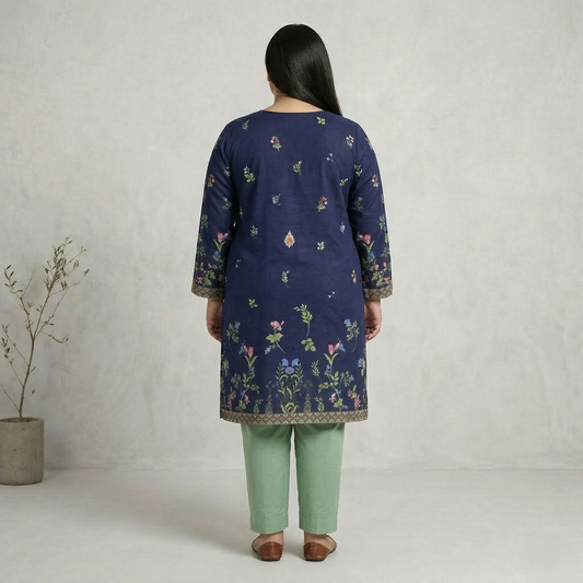 Midnight Garden Premium Cotton Lawn 2PC Suit PSW-11001