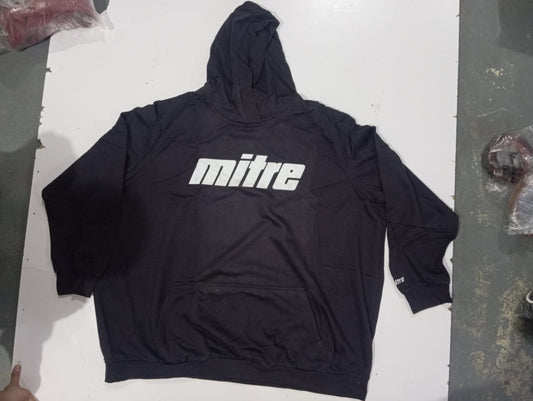 Navy Blue Fleece Big Size Over Head Hoodie PSM-4246