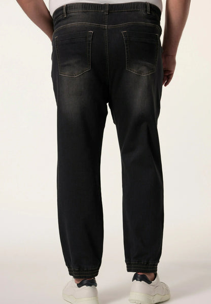 BlackEase Drawstring Denim Joggers Pent PSM-10499