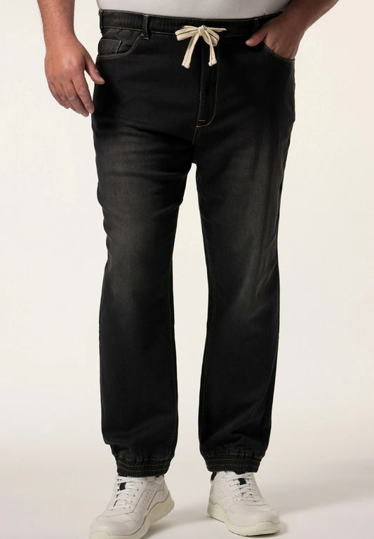 BlackEase Drawstring Denim Joggers Pent PSM-10499