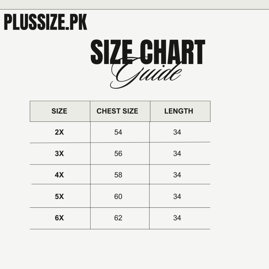 Size chart for Black Sleeveless Long Puffer Jacket PSW-10402