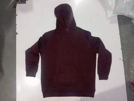 Maroon Fleece Big & Tall Size PullOver Hoodie PSM-1101