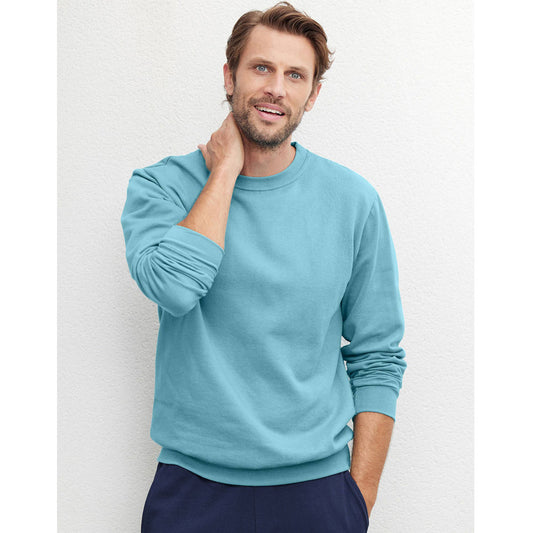 Aqua Blue Big Size Crewneck Sweatshirt PSM-8923