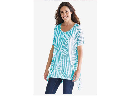 Aquamarine  Sharkbite Trapeze Tunic PSW-4942