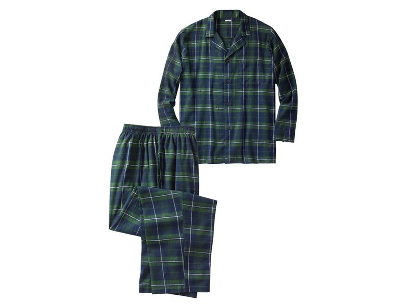 Balsam Plaid Flannel Pajama Set PSM-6658