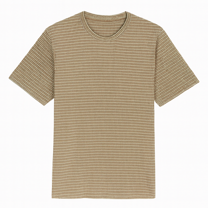 Shop plus-size thermal striped t-shirt for men (2XL–3XL). Soft thermal knit fabric keeps you warm and comfortable. Perfect for layering and casual wear.