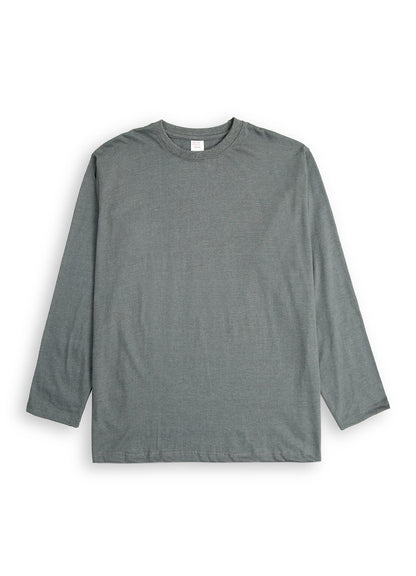 Big Size Crewneck Long Sleeve T-Shirt PSM-7518
