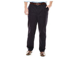 Black Big Size Wrinkle Free Temp Flex Cotton Pants PSM-6171