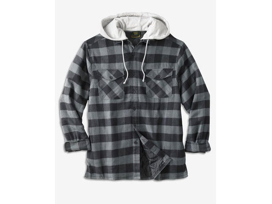 Black Buffalo Plaid Without Hood Shirt B Grade Jacket PSM-6588B