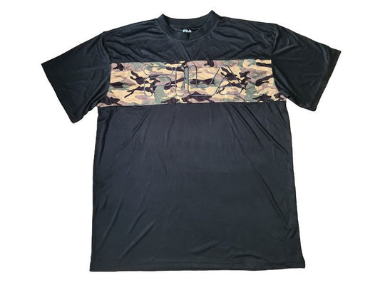 Camo Polyester Big Size Short Sleeve T-Shirt PSM-5851