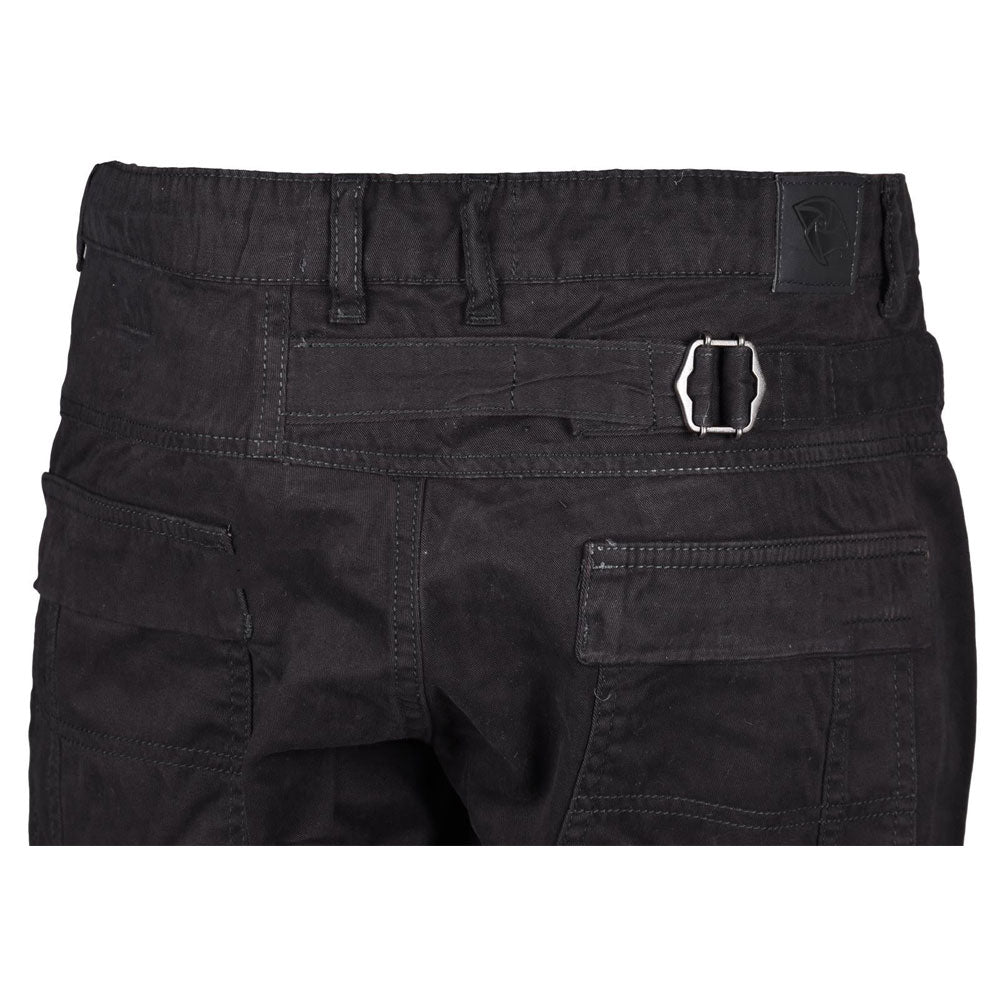 Black Chino Cotton Combat Cargo Shorts PSM-8885