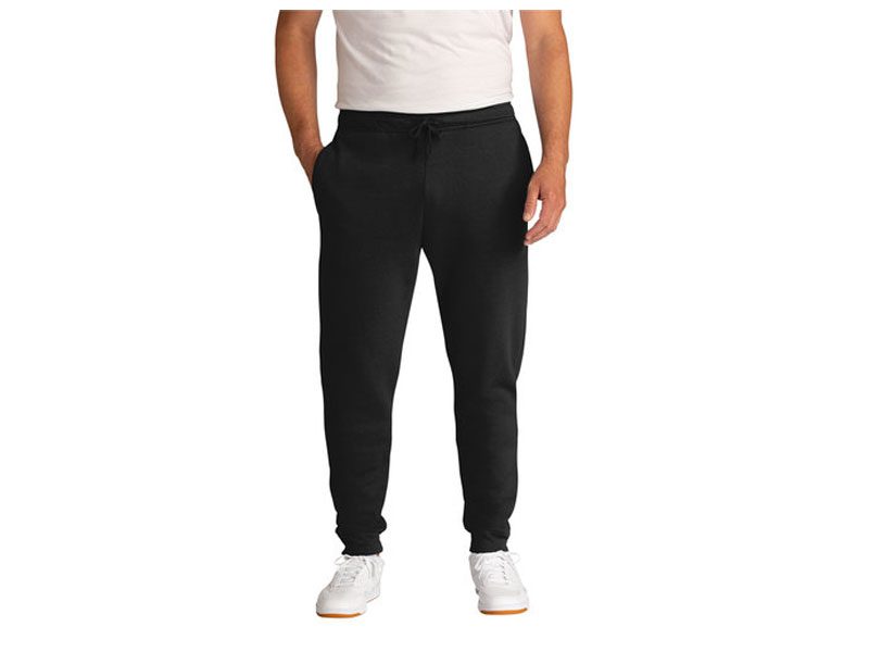 Black Light Fleece Big Size Close Bottom Joggers PSM-6440