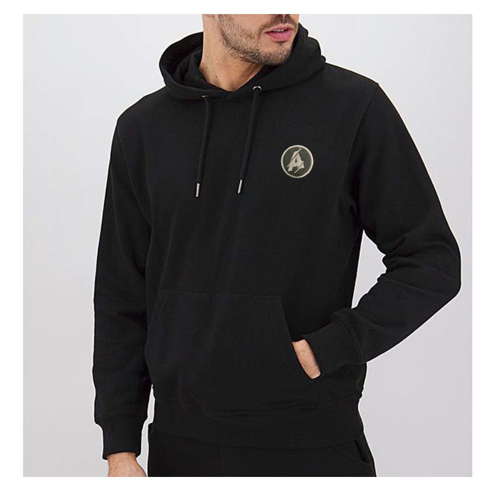 Black Fleece Big Size Pullover Logo Hoodie PSM-7750