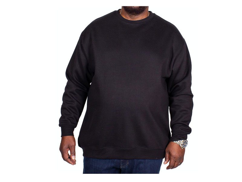 Black Big Size Crewneck Sweatshirt PSM-5215