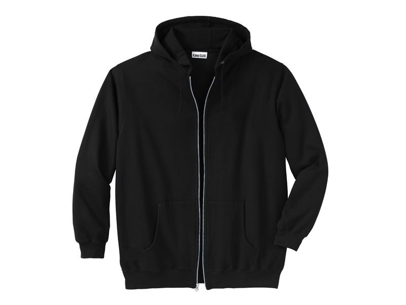 Black Fleece Big & Tall Size Zipper Hoodie PSM-5174