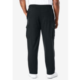 Black Jersey Big Size Cargo Trouser PSM-3551