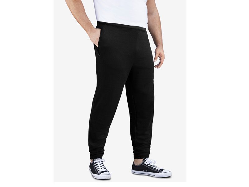 Black Jersey Big Size Jogger Pants PSM-4139