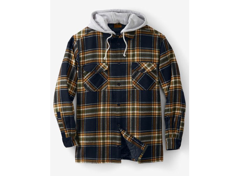 Black Plaid Without Hood Shirt B Grade Jacket PSM-6595B