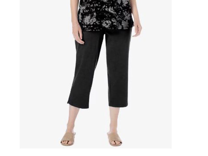 Black Plus Size Women Capri PSW-5088